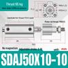 Adjustable Stroke Pneumatic Thin Cylinder - Piston Rod Sizes: 16/20/25/32/40/63