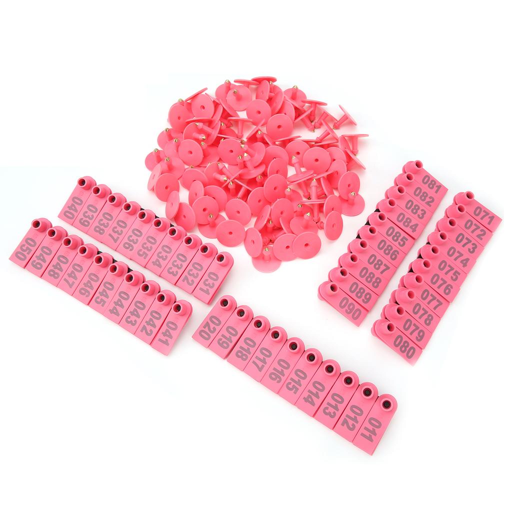 Schwein Rind und Schaf Ohrmarke Nutztier Identifikationskarte Ziege Ohrmarke 100er Pack