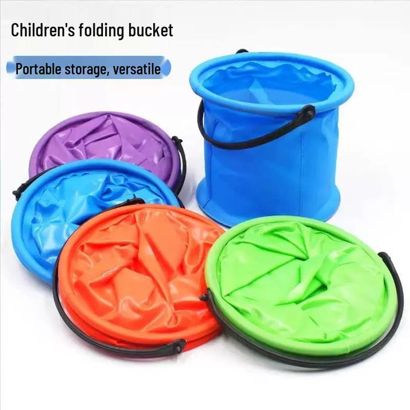 Foldable Children s Multi-functional Outdoor Bucket for Fishing, Art, and Sea Gathering
