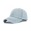Gorra de béisbol de algodón lavado desgastado con agujeros gorra de béisbol simple visera ligera gorra con visera una pieza