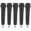5pcs Alpenstocks Accessory Tungsten Manganese Steel Rod Tip Spare Foot Cover Black