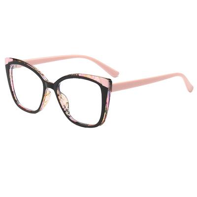 Ready To Ship Fashion Designed Pink TR90 Optical Frames Block Blue Light Glasses 2024