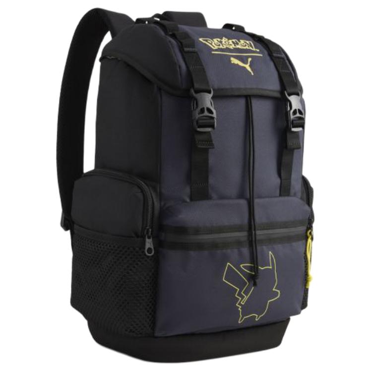 Puma X Pokémon Collaboration Large Capacity Travel Commuter Backpack Unisex Backpacks Dark-Gray 092330-01 Dark Gray