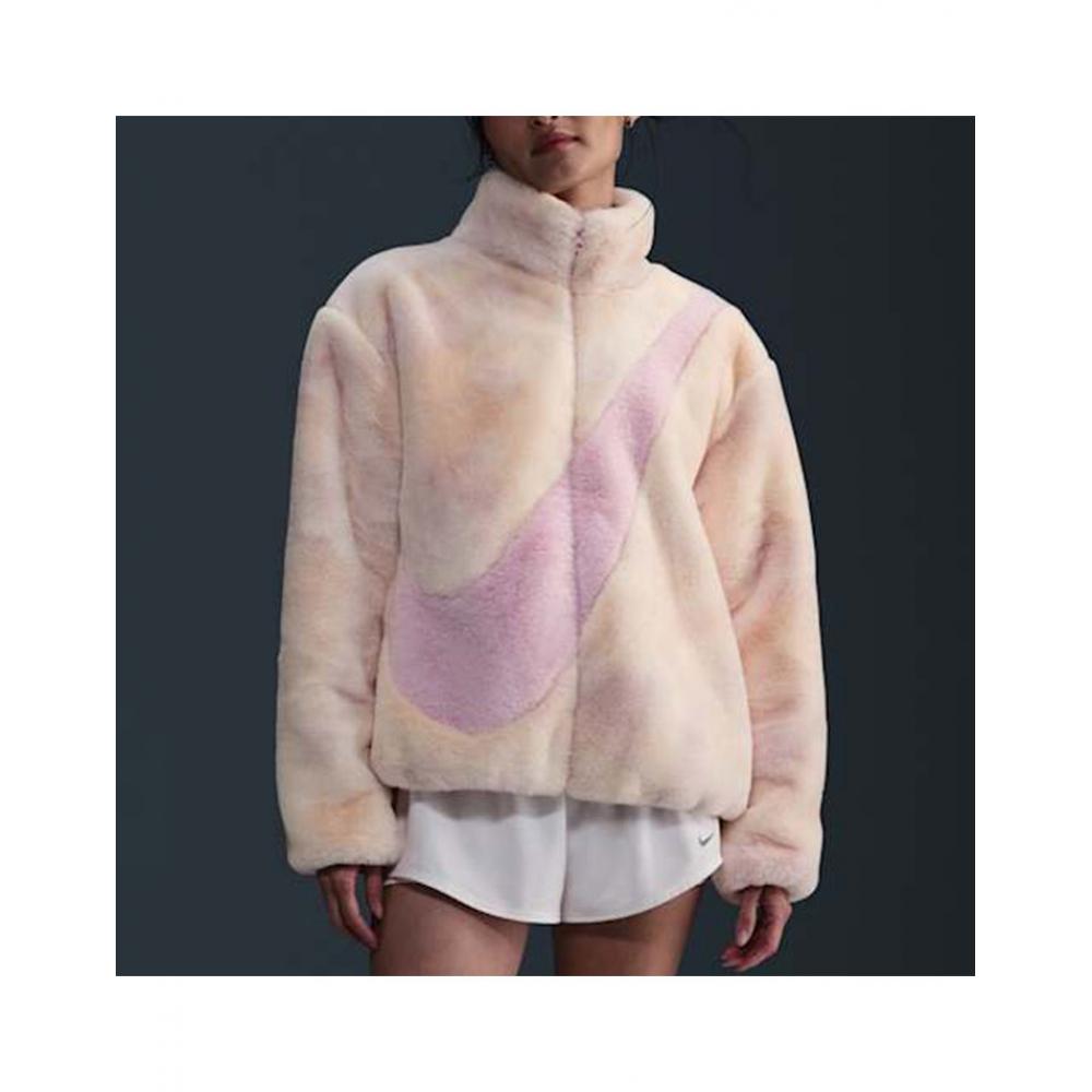 

Женская куртка из искусственного меха Nike S Hq4871 663 pink foam/80