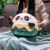 Cute 3 in 1 Quilt Pillow Fluffy Material Multifunctional Animal Pillow Cartoon Design Soft Texture Warm Blanket Winter Season