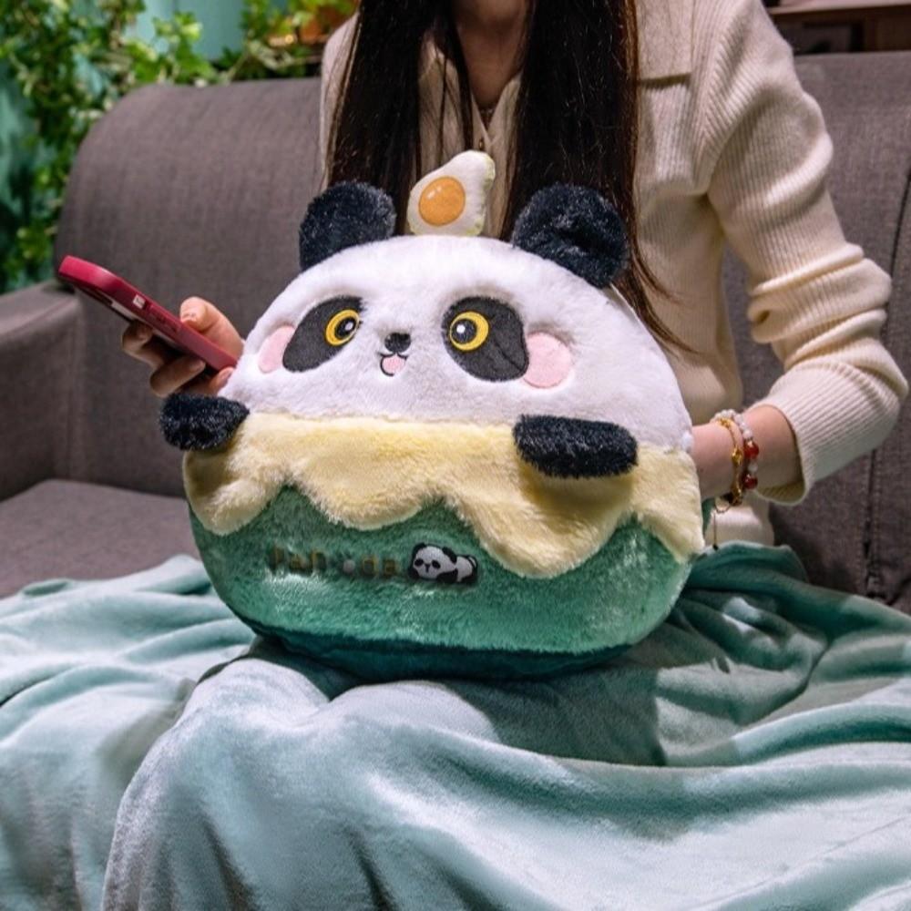Cute 3 in 1 Quilt Pillow Fluffy Material Multifunctional Animal Pillow Cartoon Design Soft Texture Warm Blanket Winter Season