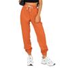 Women's solid color high-waisted sports and casual sweatshirt pants