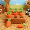 Carrot Snuffle Mat for Dogs Puppy Carrot Plush Toy Interactive Pet Plush Puzzle Toys Dog Carrot Pulling Interactive Training Toy