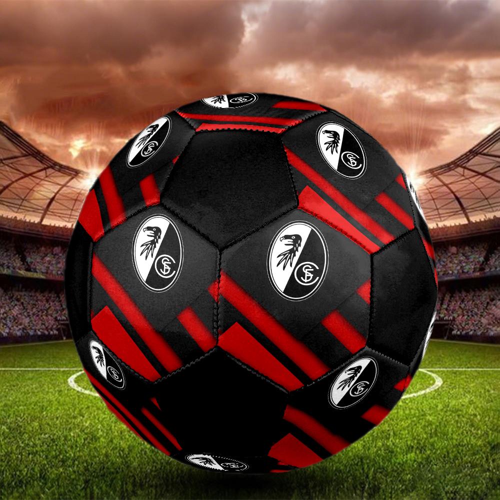 SC Freiburg Indoor Soccer Ball Colorful Machine Stitched PVC Size 5 Team Training Competition Ready Durable High-Bounce Cool Sports Gift