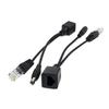 Passive PoE Injector and Splitter Kit for IPCameras and Wireless Access Points with DC5.5x2.1mm Connectors RJ45 Plugs