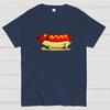Funny Hot Dog Dachshund Cartoon Retro Cotton Summer Casual Cool Loose T-Shirt