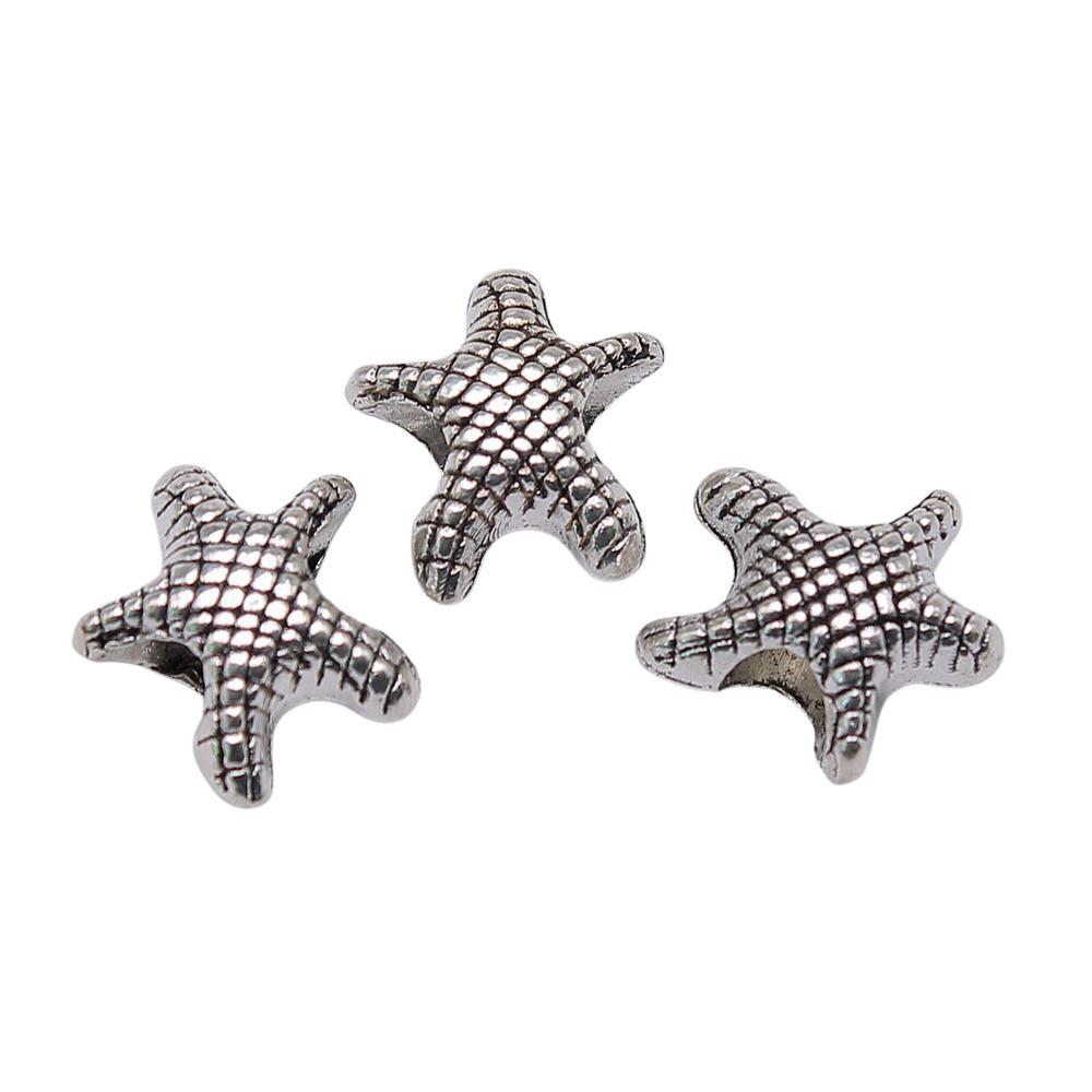 Animal Spacer Beads Large Hole Charms For Necklace Jewelry Making Starter Kit