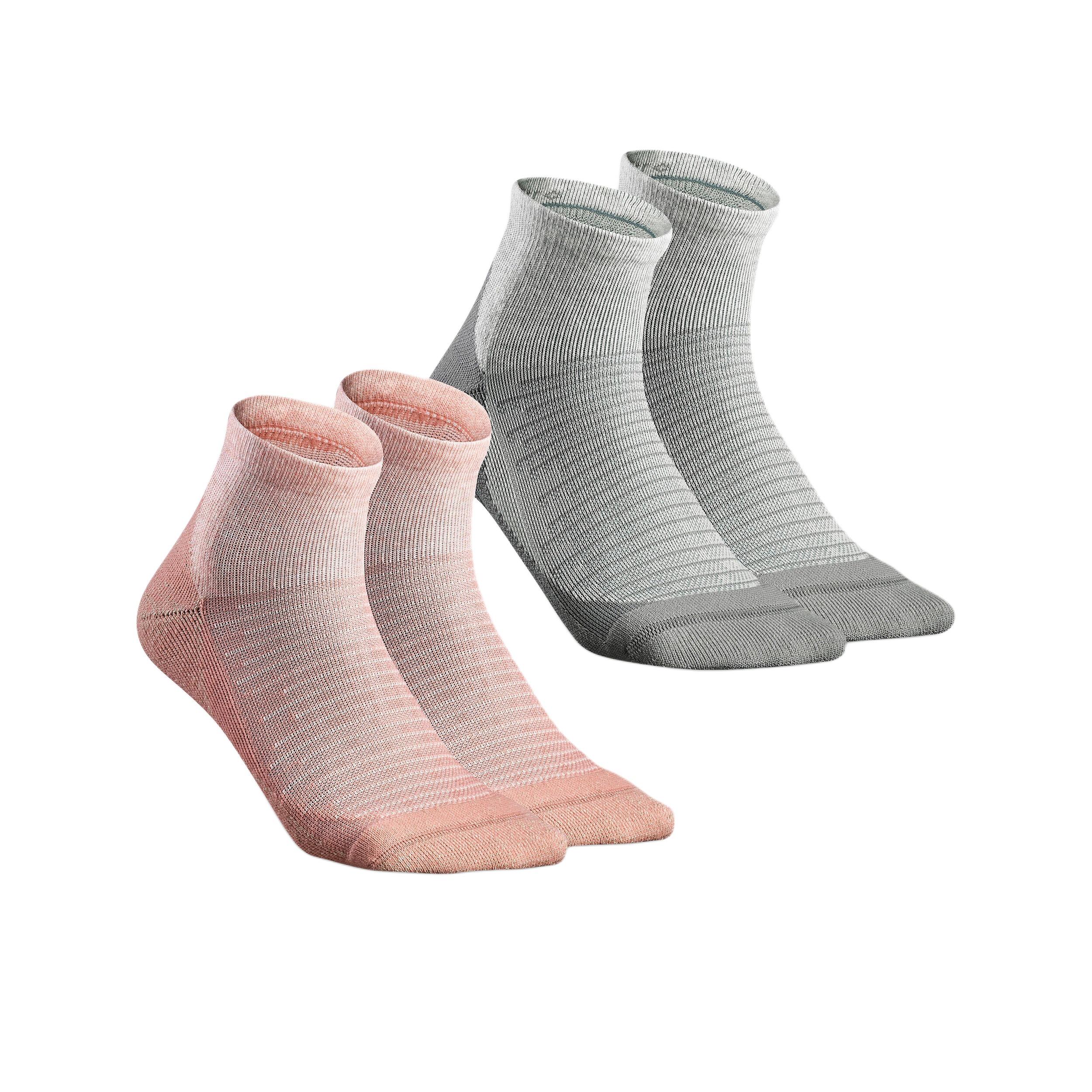 

DECATHLON Hike 100 Hiking Comfort Breathable Socks for Unisex and Unisex Pair Pack 35-38