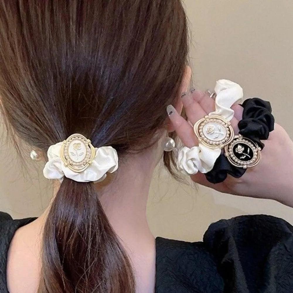 Ponytail, Bun, Pretty Scrunchie Hair Tie, 2-Piece Set, Hair Tie, Scrunchie, Bun Hair Tie