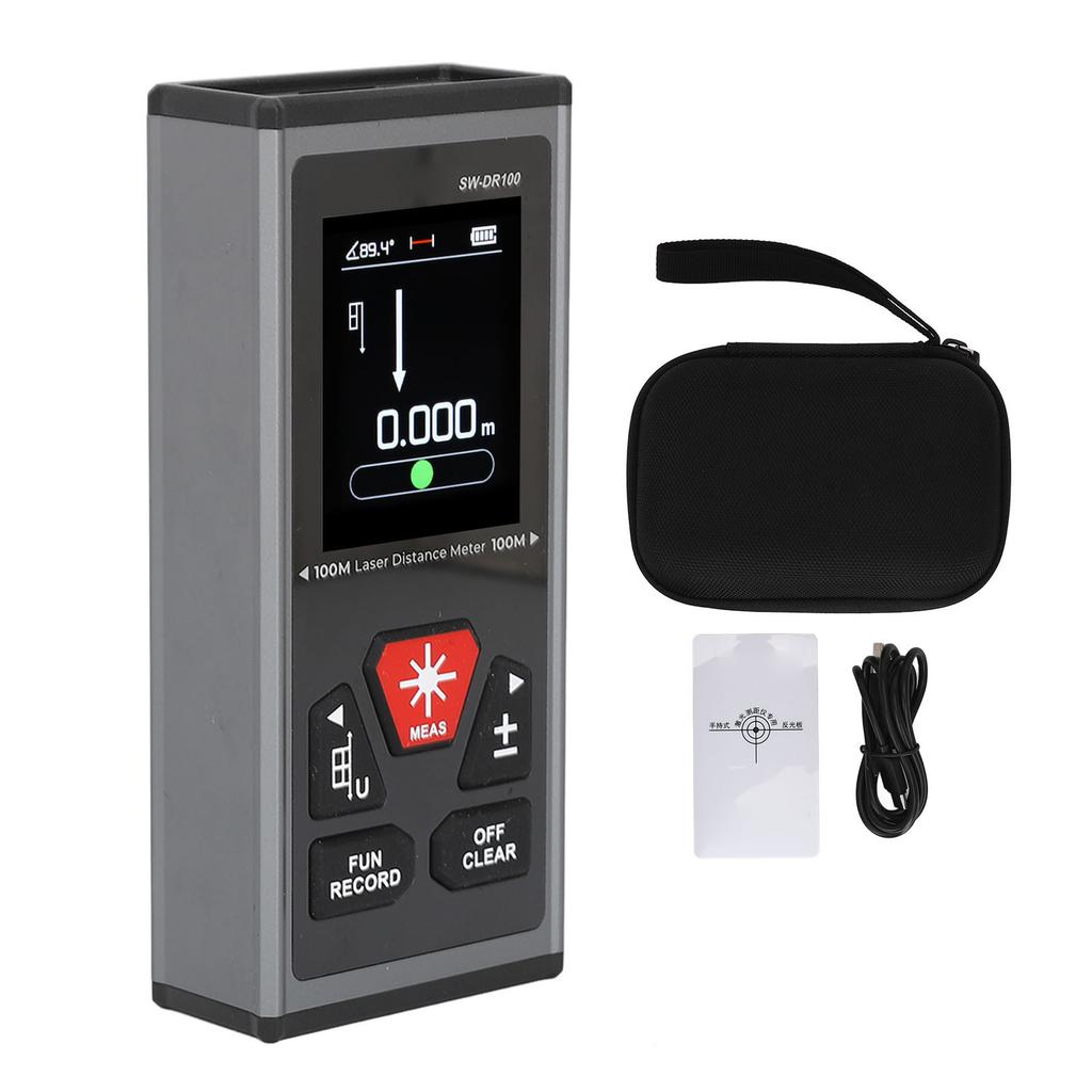 Doppel-Entfernungsmesser Hohe Genauigkeit Handheld-Infrarot-Zweiseitiges Messwerkzeug mit Magnetismus