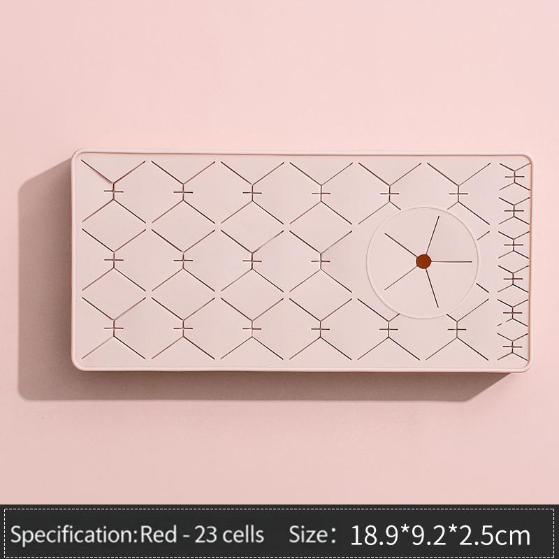 New Style Desktop Organizer Silicone Lipstick Storage Rack Cosmetic Makeup Box Eyebrow Pencil Display Brush Lipstick