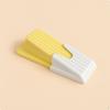Rubber Door Stopper NonSlip Wedge Stop Ribbed Doorstop for Home, Office White