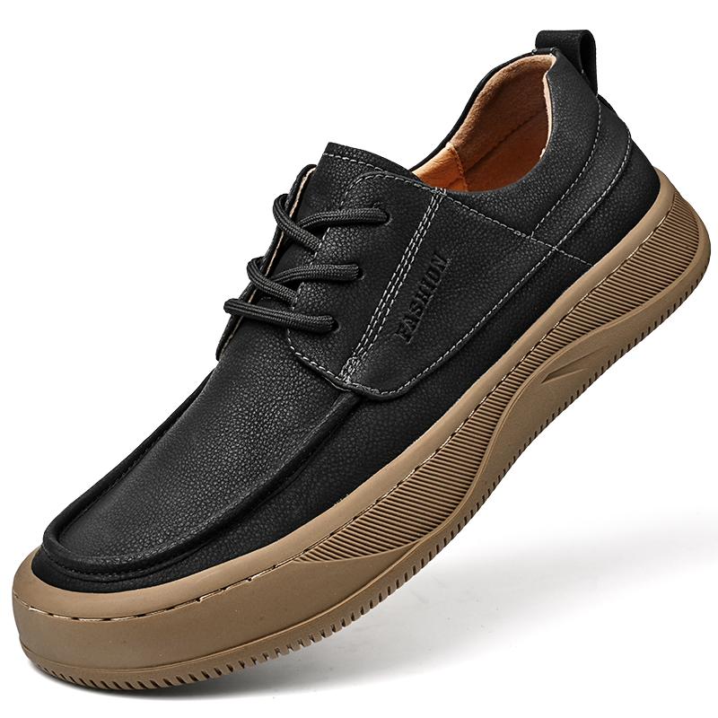 

Мужская повседневная обувь из натуральной кожи ручной работы. Удобные мокасины. Мужская деловая обувь на плоской подошве. 44 чёрный