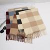 New Korean Style Classic Plaid Scarf for Women in Autumn and Winter Thickened and Warm  Versatile Shawl for Students To Wear As A Scarf