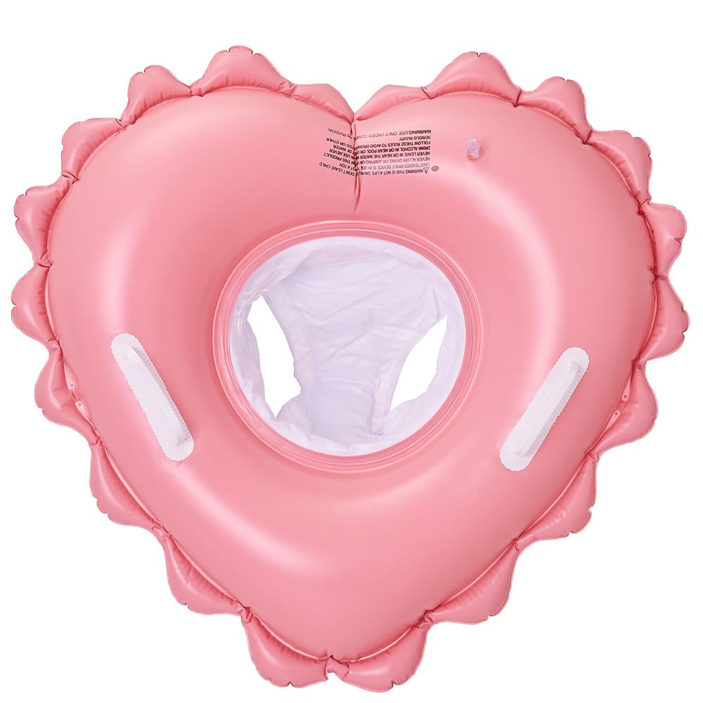 Xiaolv Heart-Shaped Korean Style Baby Swimming Seat Ring with Handle