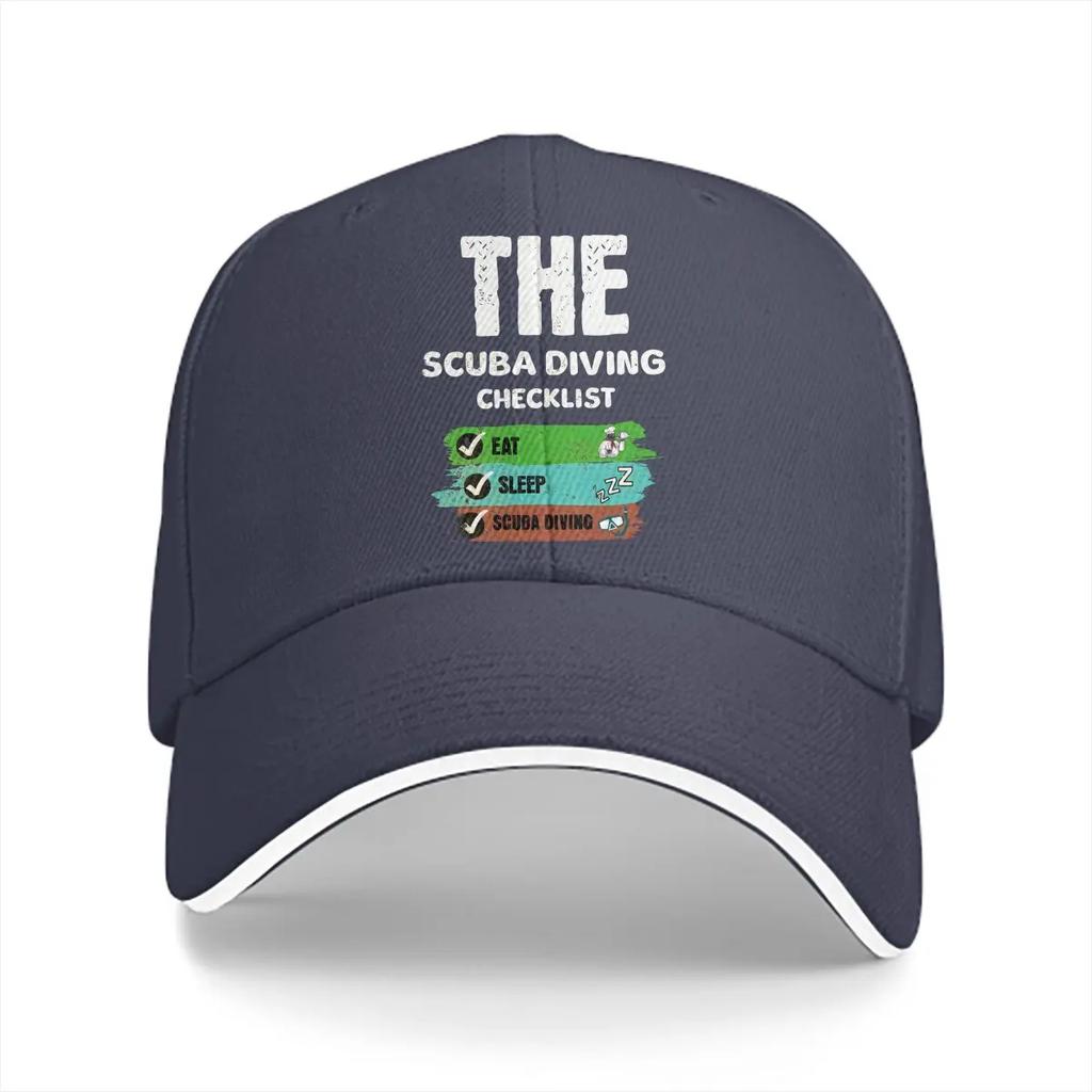 Pure Color Dad Hats Eat Sleep Scuba Hat Sun Visor Baseball Caps Dive Diving Peaked Cap