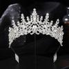 Alloy Crown Wedding Tiara, Hair Accessories, Banquet Party Disc Hair Tiara, Ball Party Bridal Tiara