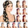 Hair Loss Cover Turban Hijab Elastic Stretch Flower Print Head Scarf Soft Chemo Hat Cap  for Women