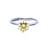 Bien Vetu Yellow Moissanite Ring 1 Carat Simple 121