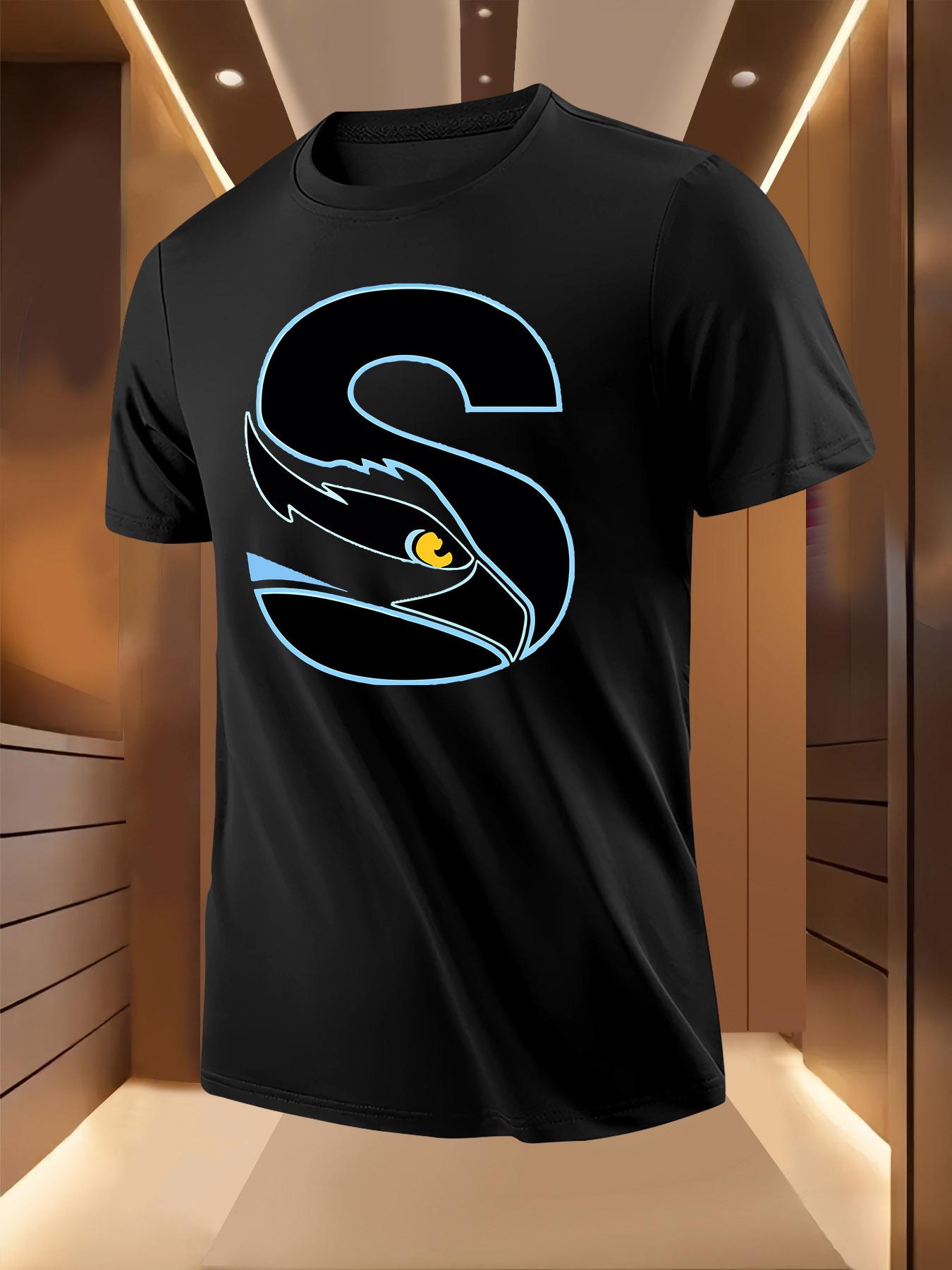 Graphic Tshirt with Bold S Eagle Eye Design - Breathable XL
