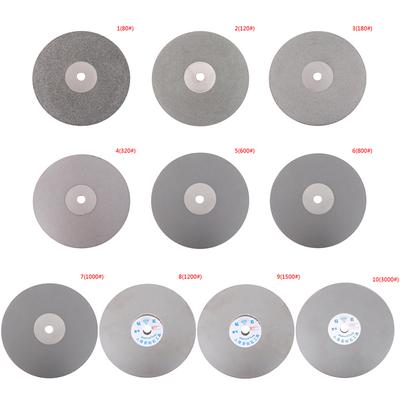 6" 150Mm Diamond Coated Flat Lap Disc Jewelry Polish Grinding Wheel 80~3000#