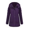 Winter Abnehmbare Winddichte Warme Wanderjacke Damen Lässiger Wasserdichter Shell-Mantel Baumwolljacke