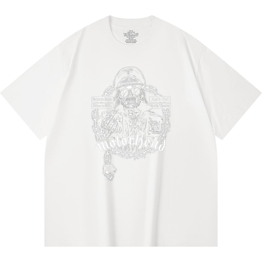 T-shirt Heavy Metal 100% Cotone 230 Gsm Stampa Band Rock Musica Popolare Unisex T-shirt Pesante in Cotone