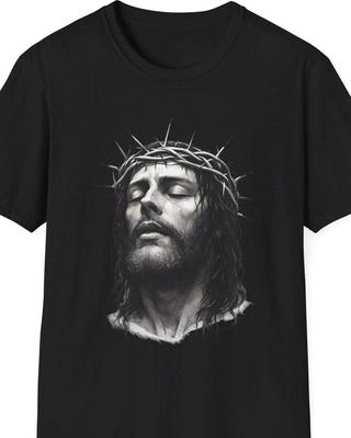 Krikščioniško tikėjimo grafinis marškinėlis: Jėzus Unisex minkštas T-shirt