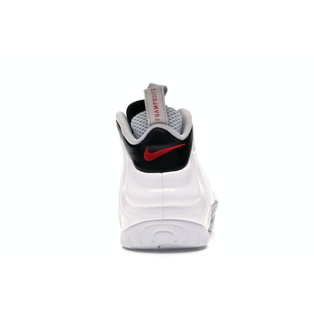 Nike Air Foamposite Pro Chrome White Unisex Sneakers Black University-Red 624041-103