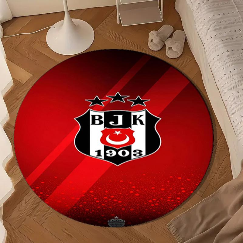 Beşiktaş Istanbul Football Club Emblem Round Mat Home Decor, Chair Rug For livingroom,Bedroom, Doormat Home Decor Birthday Gift Christmas Gifts