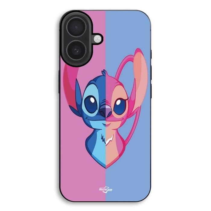 Coque de téléphone - MANIACASE - iPhone 17 - Silicone TPU - Souple - Stitch et Angel