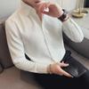 Men's Long Sleeve Waffle Shirt Jacket - 2025 Spring Trend