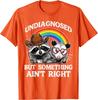 Undiagnostiziert, aber irgendetwas stimmt nicht Waschbär Opossum Grafik T-Shirt Lässiges Baumwoll-T-Shirt für Männer Frauen