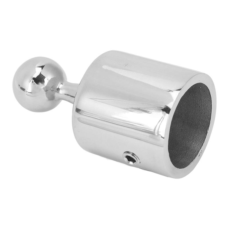 Bimini-Top Boots-Außenöse Antioxidation Salzwasserbeständig ID 25,6 mm Marine-Edelstahl für 25 mm Rundrohr