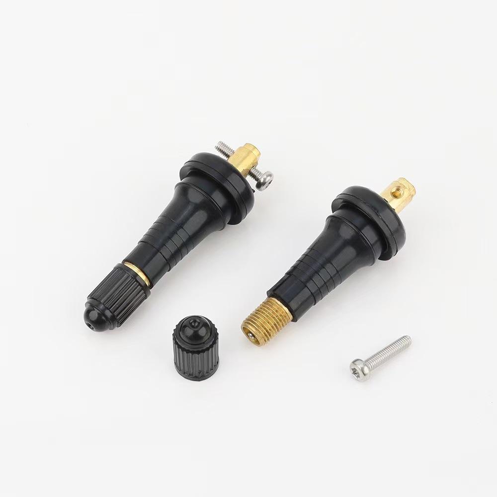 Transverse Screw Tire Pressure Sensor Valve for Bore Measurement