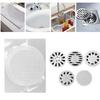 50 Pieces Shower Drain Covers Hair Catchers, Shower Drain Mesh Stickers Fiberglass Shower Drain Strainer Prevents Clogging Hair Traps