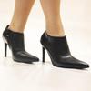 10CM Thin High Heels Women Ankle Boots Pointed Toe Shoes Side Zipper Plus Size 36-46