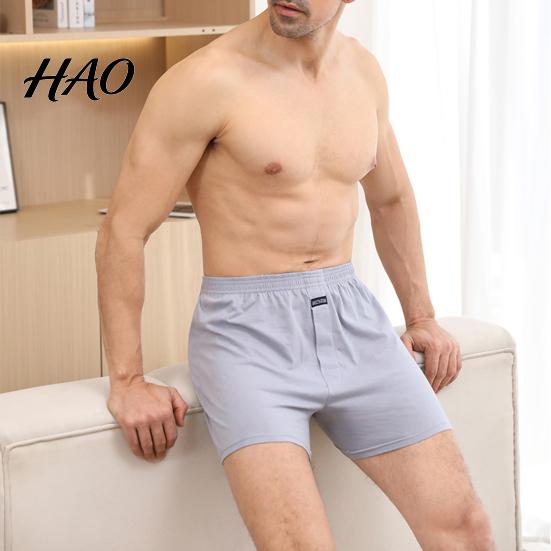 Panties High Waist Elastic Waistband Thin Men Underwear Solid Color Loose Shorts Briefs