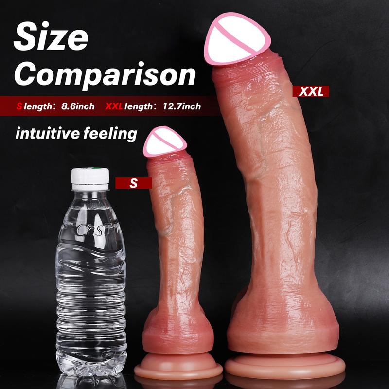 Oversized Soft Realistic Thick Dildo Gay Sex Toy for Women Suction Cup Big Dick Anal Plug Vaginal Masturbators Silicone Penis