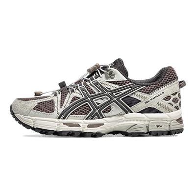 Gel-Kahana 8 Fl Modne Wygodne Niskoprofilowe Casualowe Buty Trailowe do Dojazdów Miejskich Buty do Biegania Damskie trampki Brązowo-Czarne 1012B634-200
