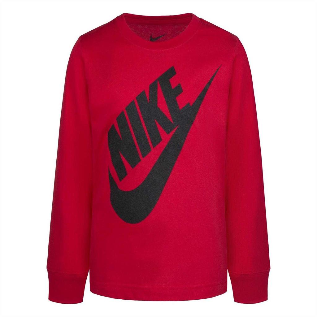 Nike Childrens/Kids Futura Oversized Logo Long-Sleeved T-Shirt