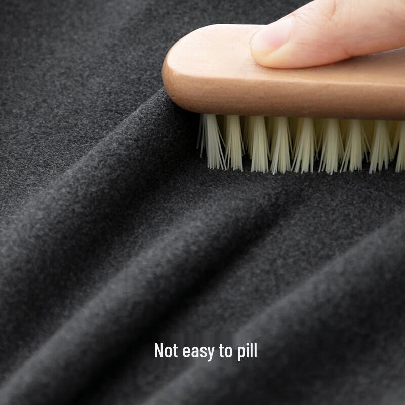 Yiershuang Herren Verdicktes Lammwollfleece Thermisches Rundhals-Oberteil