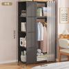 Home Simple Wardrobe, Dormitory Storage Cabinet, Dustproof Clothing Cabinet, Assembly, Multi-functional Storage, Necessary Rack Storage for Rent