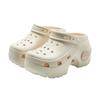 Height-increasing hole shoes 2025 summer women's thick-soled breathable two wear cool slippers and non-slip beach shoes