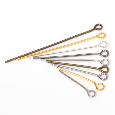 200pcs/lot 18-20mm Metal Eye Pins Needles Eye Pins for DIY Necklace Bracelet Earrings Jewelry Making Components Wholesale
